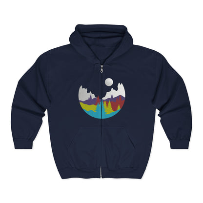 Nature-Inspired Zip Hoodie | Cozy Outdoor | True North