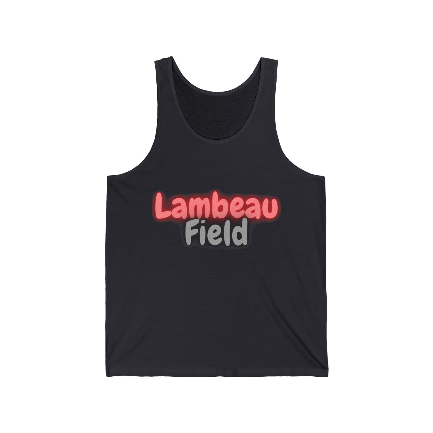 Green Bay Men/Unisex Tank Top |  Lambeau Field Retro Neon Football  | True North