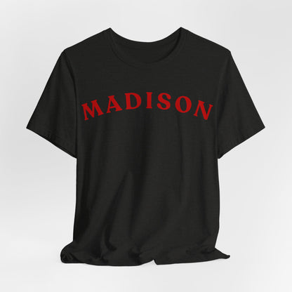 Madison Arc Name T‑Shirt — Personalized City/Name Tee