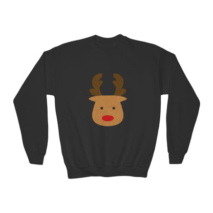 Youth Reindeer Crewneck Sweatshirt | Cozy Winter Fun | True North