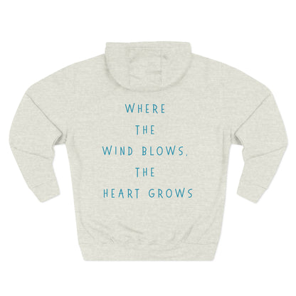 Three-Panel Fleece Hoodie  | Cozy Layer | True North