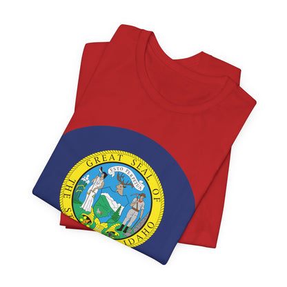 Idaho State Seal T-Shirt — Vintage State Pride Tee boise
