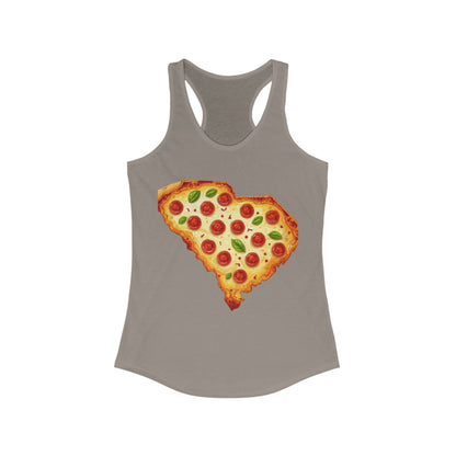 South Carolina Pizza | Women’s Ideal Racerback Tank | True North