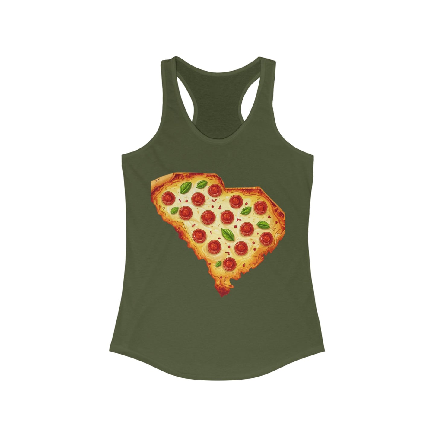 South Carolina Pizza | Women’s Ideal Racerback Tank | True North