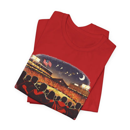 Camp Randall Stadium Football T‑Shirt – Retro Night Game Crew JERSEY Tee MADISON