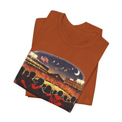 Camp Randall Stadium Football T‑Shirt – Retro Night Game Crew JERSEY Tee MADISON