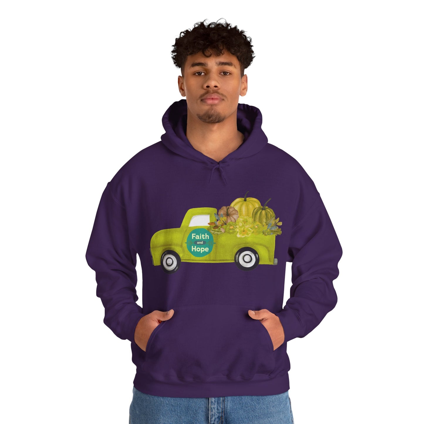 Faith & Hope Vintage Truck Hoodie | Autumn Wardrobe | True North