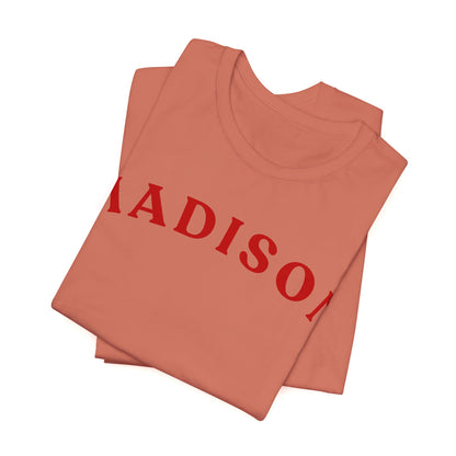 Madison Arc Name T‑Shirt — Personalized City/Name Tee