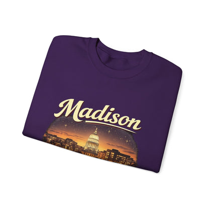Madison Capitol Skyline Unisex Sweatshirt | Soft Cotton Fit | True North