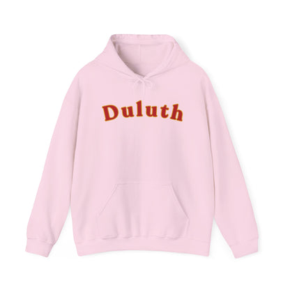Duluth Retro Arch Hoodie — Vintage College-Style Pullover