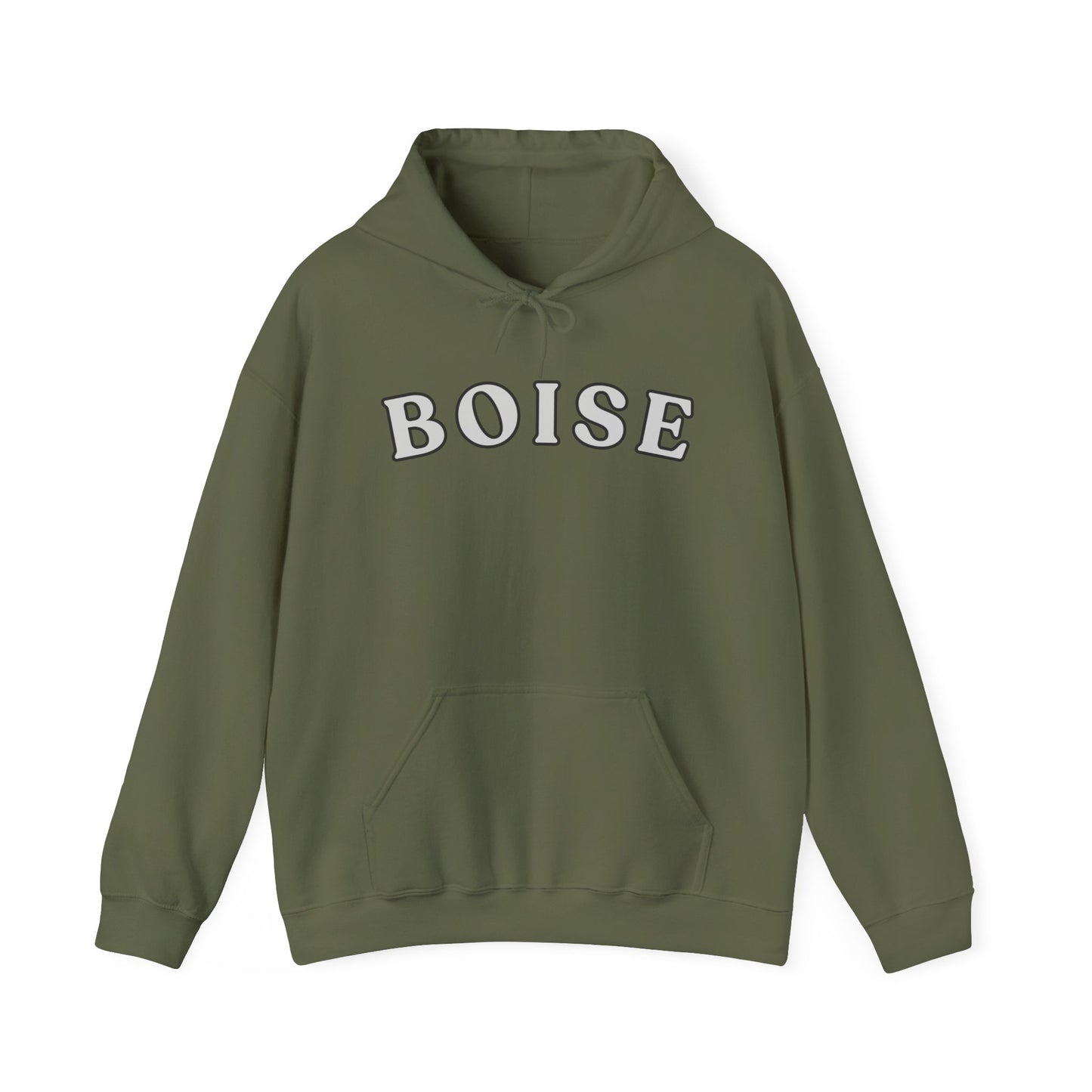Boise Retro Arch Hoodie — Classic City Name Pullover