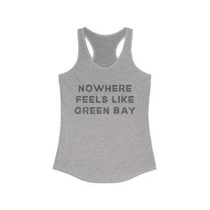 NOWHERE feels like Green Bay | Women’s Ideal Racerback Tank | True North