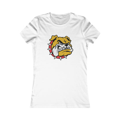 DULUTH Bulldog Mascot Women's Tee – Fierce Spiked Collar Graphic Shirt