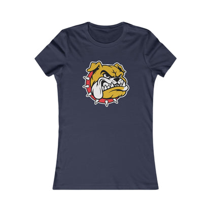 DULUTH Bulldog Mascot Women's Tee – Fierce Spiked Collar Graphic Shirt
