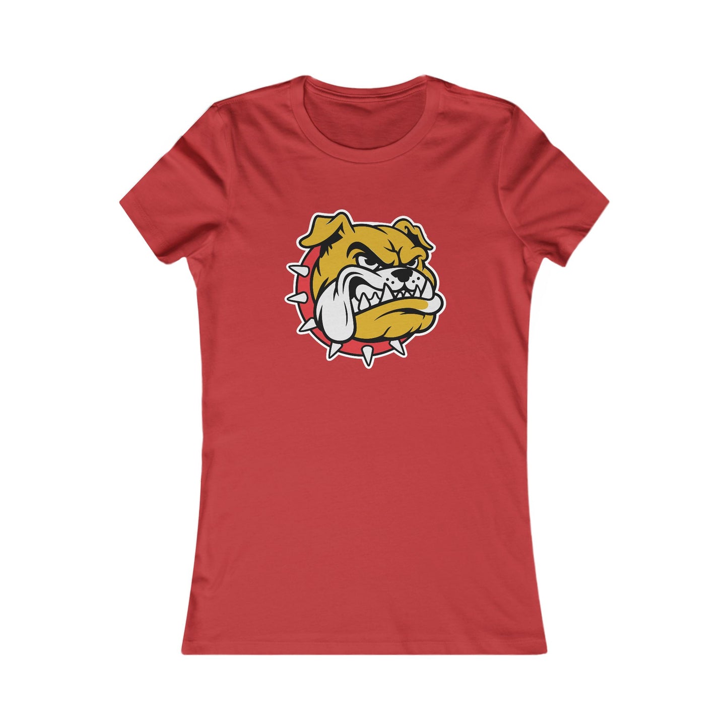 DULUTH Bulldog Mascot Women's Tee – Fierce Spiked Collar Graphic Shirt