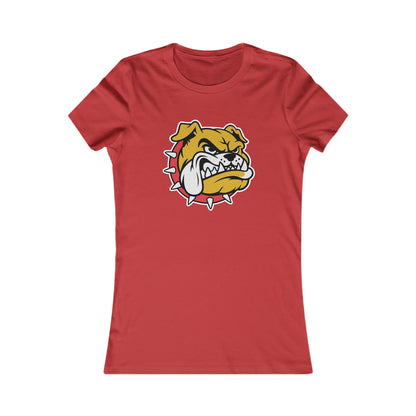 DULUTH Bulldog Mascot Women's Tee – Fierce Spiked Collar Graphic Shirt