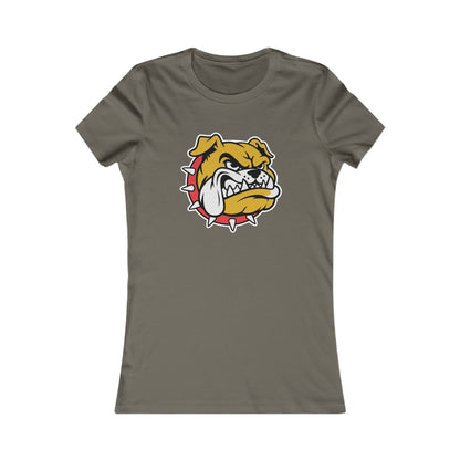 DULUTH Bulldog Mascot Women's Tee – Fierce Spiked Collar Graphic Shirt