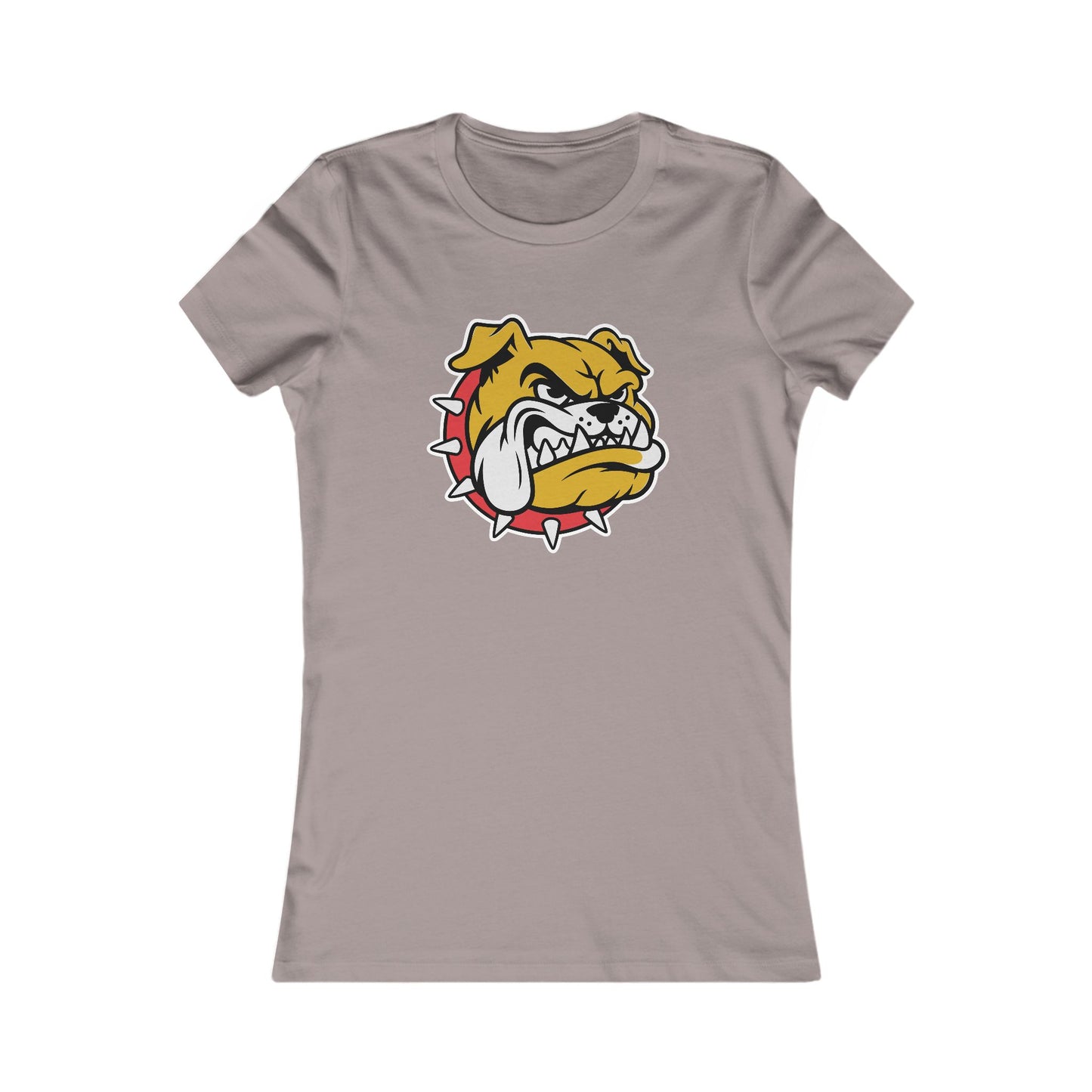 DULUTH Bulldog Mascot Women's Tee – Fierce Spiked Collar Graphic Shirt