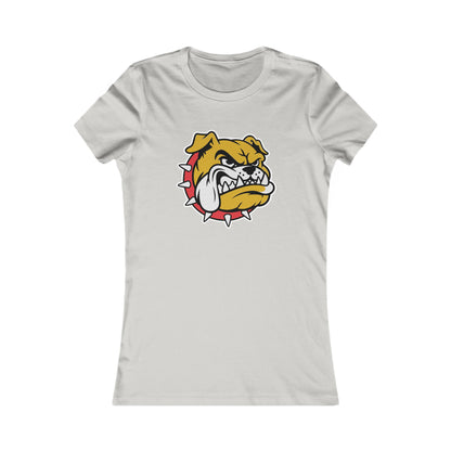 DULUTH Bulldog Mascot Women's Tee – Fierce Spiked Collar Graphic Shirt