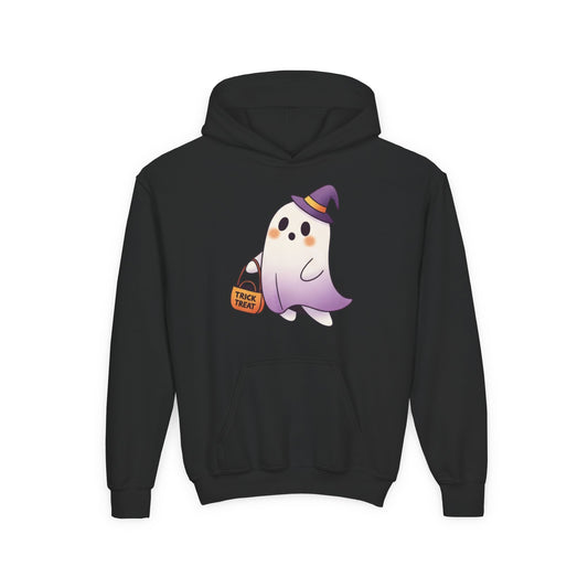 Youth Ghost Hoodie for Halloween | Comfy Fall Sweatshirt | True North