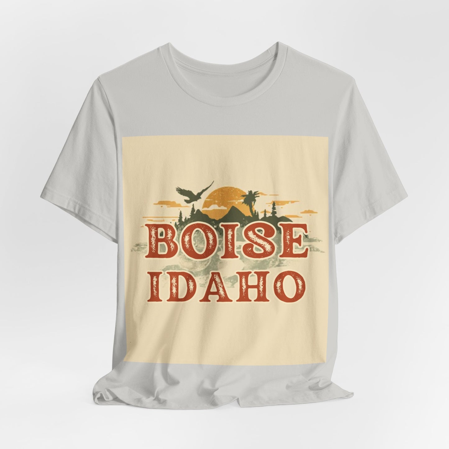 Boise Idaho Retro Sunset T-Shirt