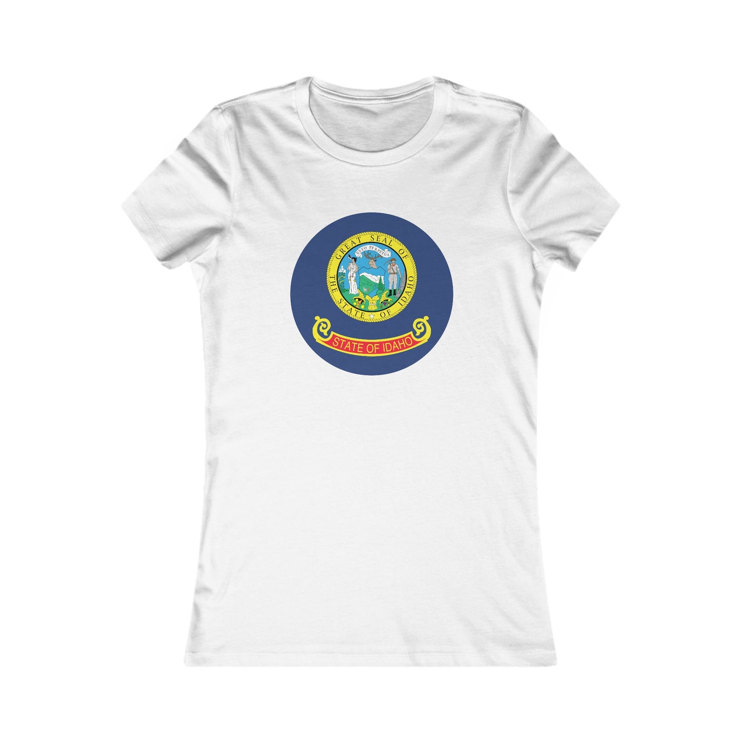 Women's Tee with Idaho State Seal - Idaho Pride Graphic Shirt boise