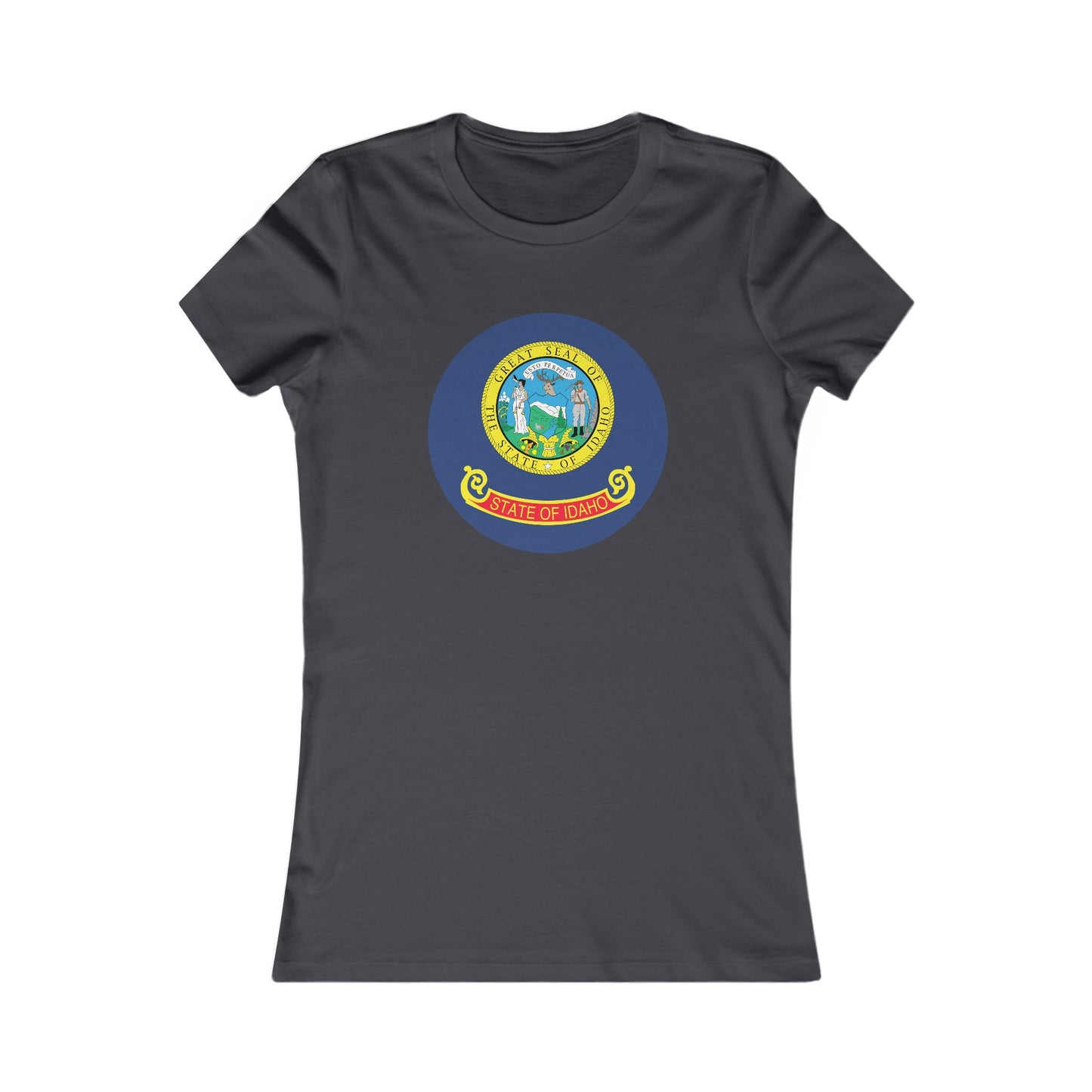 Women's Tee with Idaho State Seal - Idaho Pride Graphic Shirt boise