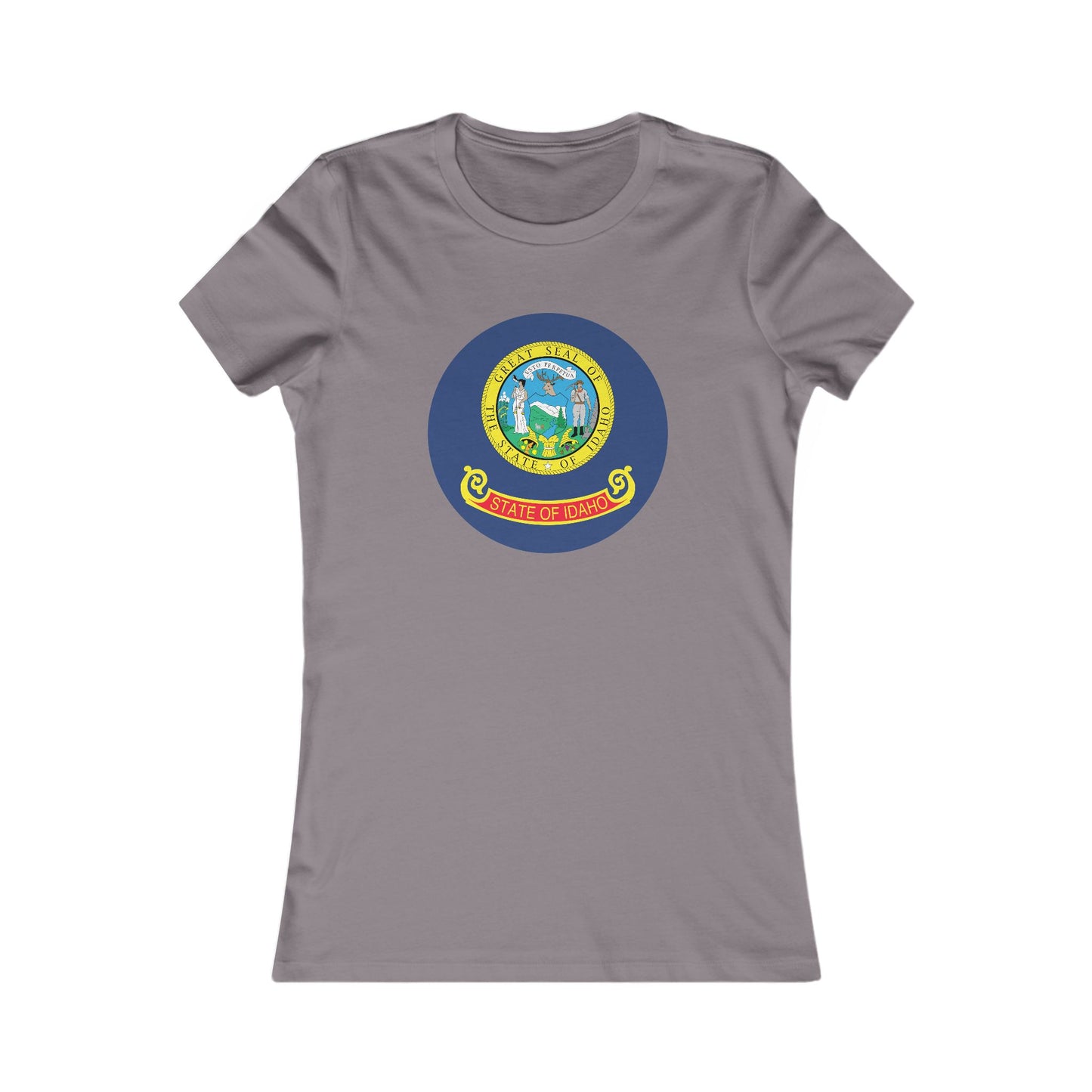 Women's Tee with Idaho State Seal - Idaho Pride Graphic Shirt boise