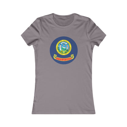 Women's Tee with Idaho State Seal - Idaho Pride Graphic Shirt boise