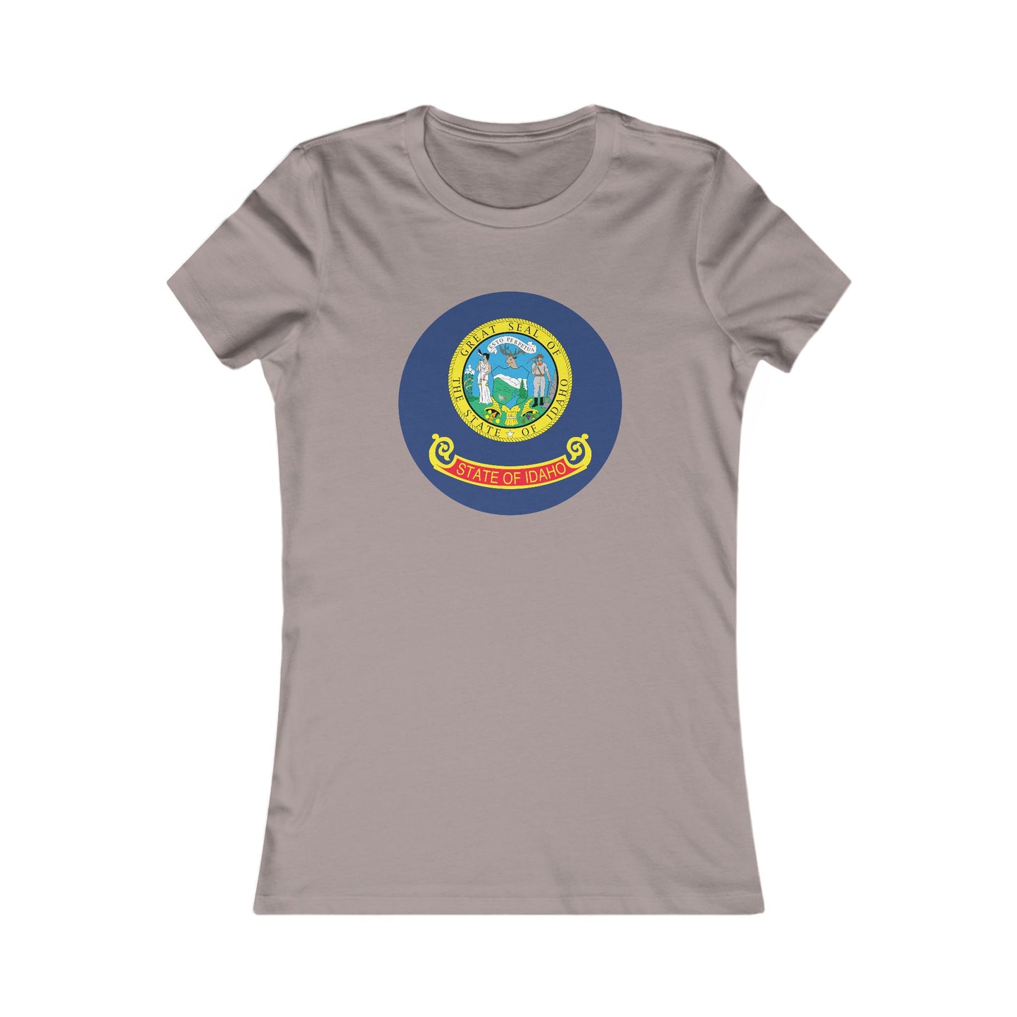 Women's Tee with Idaho State Seal - Idaho Pride Graphic Shirt boise