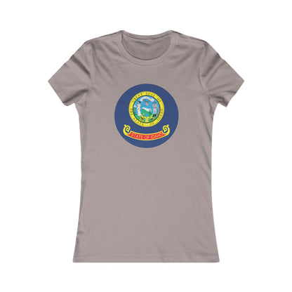 Women's Tee with Idaho State Seal - Idaho Pride Graphic Shirt boise