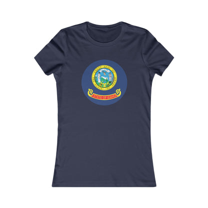 Women's Tee with Idaho State Seal - Idaho Pride Graphic Shirt boise