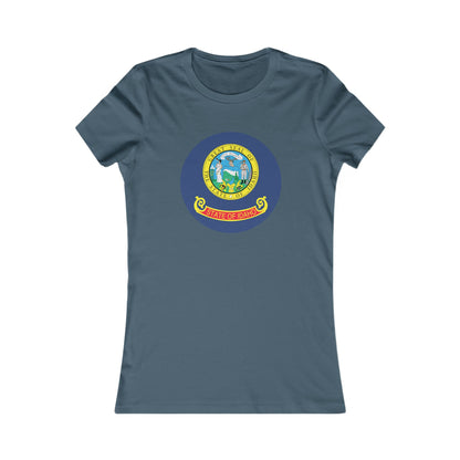 Women's Tee with Idaho State Seal - Idaho Pride Graphic Shirt boise