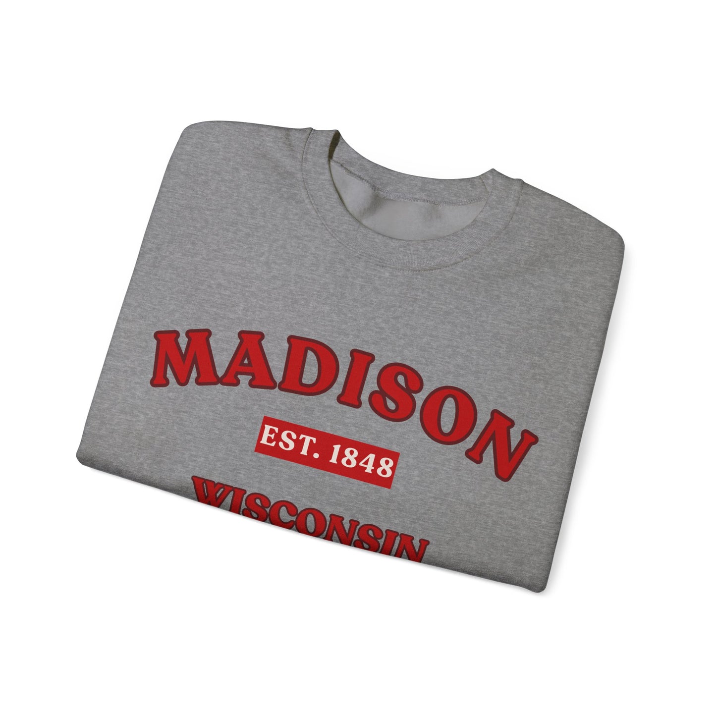Madison Wisconsin EST. 1848 Unisex Sweatshirt | Soft Cotton Fit | True North
