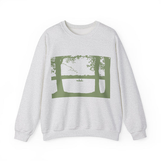 Relaxing River View Crewneck Sweatshirt | Cozy Pullover | True North