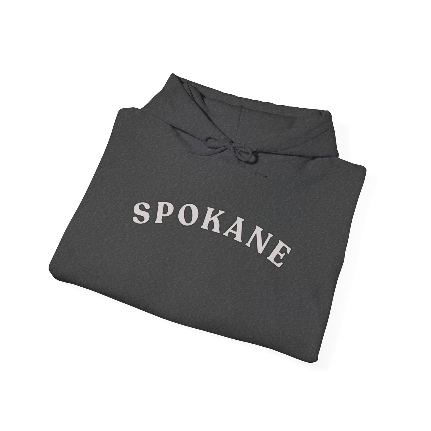 Spokane Arch Logo Hoodie — Minimal City Sweatshirt