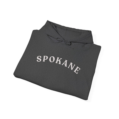 Spokane Arch Logo Hoodie — Minimal City Sweatshirt