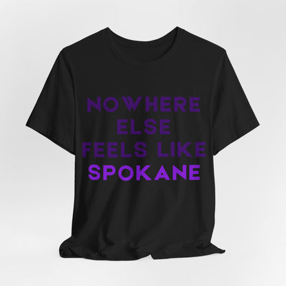 Spokane Pride T-Shirt — "Nowhere Else Feels Like Spokane" Graphic Tee
