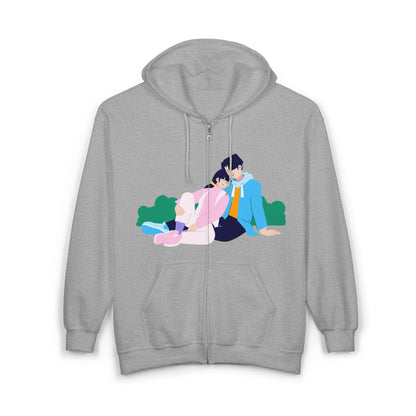 Cozy Couple Hoodie | Romantic Zip Sweatshirt | True North