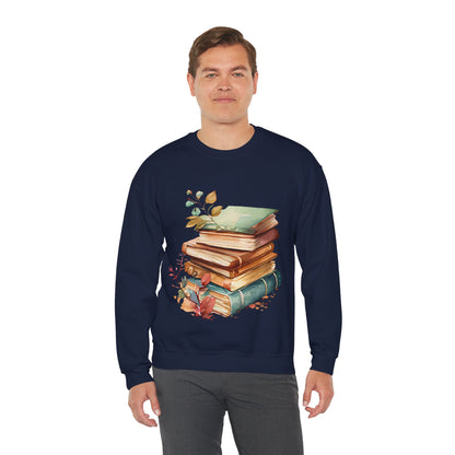 Book Lover's Crewneck Sweatshirt | Autumn Literary Sweatshirt  | True North