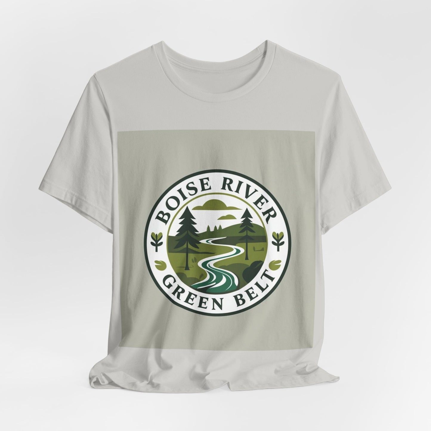 Boise River Green Belt Tee — Scenic River Nature T-Shirt