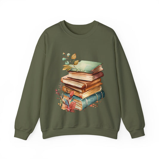 Book Lover's Crewneck Sweatshirt | Autumn Literary Sweatshirt  | True North