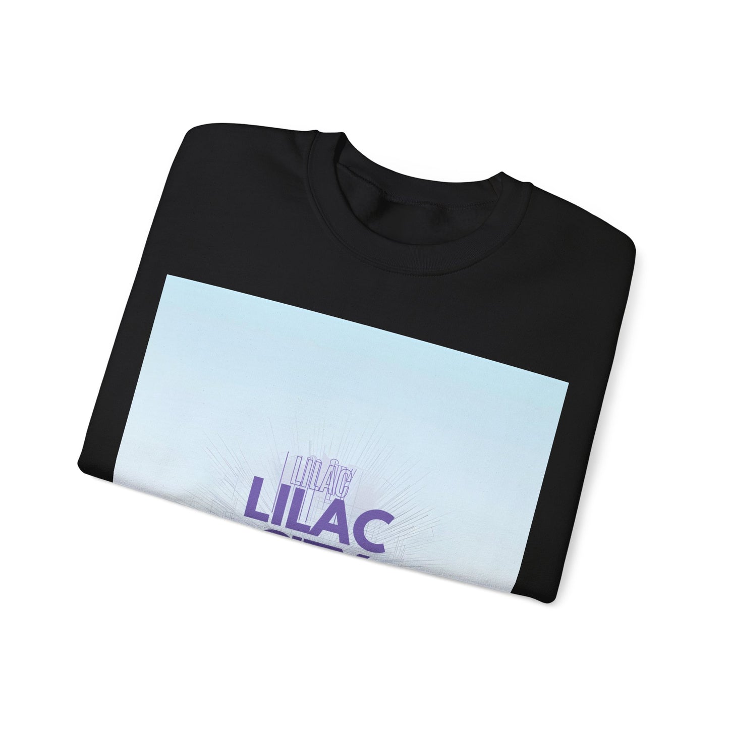 Lilac City Spokane Crewneck Sweatshirt — Pastel Gradient Graphic Pullover