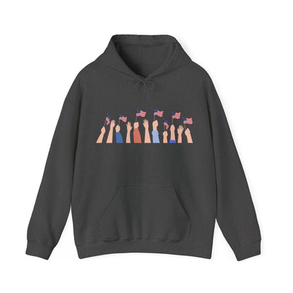 Patriotic Unisex Hoodie, Perfect for Celebrations, Casual Wear, Independence Day, Gifts for Friends and Family