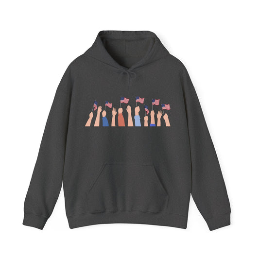 Patriotic Unisex Hoodie, Perfect for Celebrations, Casual Wear, Independence Day, Gifts for Friends and Family