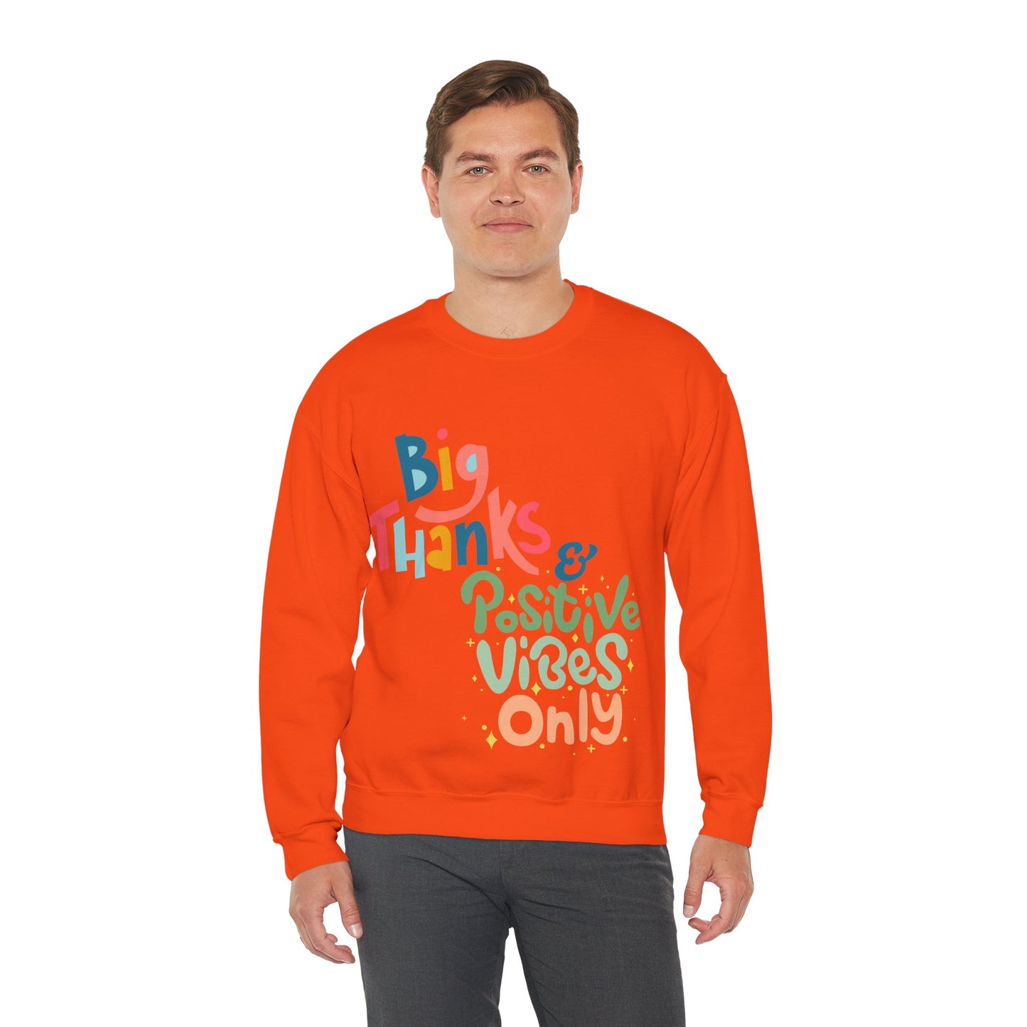 Big Thanks & Positive Vibes Crewneck Sweatshirt | True North