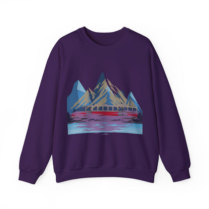 Mountain Reflection Crewneck Sweatshirt | Adventure and Nature Lovers | True North