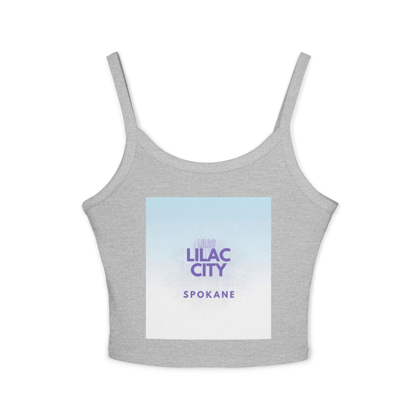 Lilac City Spokane Tank Top — Women's Spaghetti Strap Crop