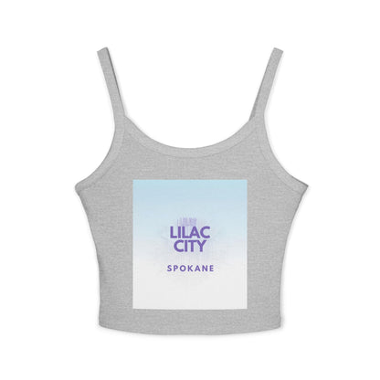 Lilac City Spokane Tank Top — Women's Spaghetti Strap Crop
