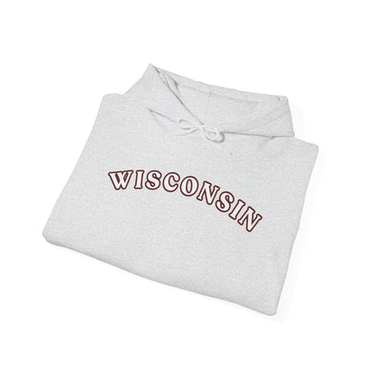Wisconsin Arch Hoodie — Vintage Collegiate State Sweatshirt MADISON